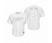 Los Angeles Dodgers #21 Walker Buehler Buetane White 2019 Players' Weekend Replica Jersey