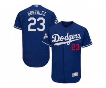 Los Angeles Dodgers #23 Adrian Gonzalez Authentic Royal Blue Alternate 2017 World Series Bound Flex Base MLB Jersey