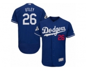 Los Angeles Dodgers #26 Chase Utley Authentic Royal Blue Alternate 2017 World Series Bound Flex Base MLB Jersey