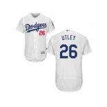 Los Angeles Dodgers #26 Chase Utley White Flexbase Authentic Collection Stitched Baseball Jersey