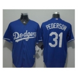 Los Angeles Dodgers #31 Joc Pederson Blue New Cool Base Stitched Baseball Jersey