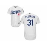 Los Angeles Dodgers #31 Joc Pederson White Flexbase Authentic Collection Stitched Baseball Jersey