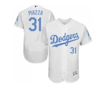 Los Angeles Dodgers #31 Mike Piazza White Flexbase Authentic Collection 2016 Father's Day Stitched Baseball Jersey