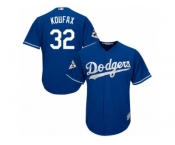 Los Angeles Dodgers #32 Sandy Koufax Replica Royal Blue Alternate 2017 World Series Bound Cool Base MLB Jersey