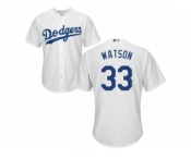 Los Angeles Dodgers #33 Tony Watson Replica White Home Cool Base MLB Jersey