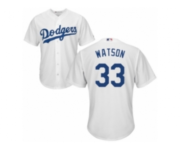 Los Angeles Dodgers #33 Tony Watson Replica White Home Cool Base MLB Jersey