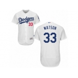 Los Angeles Dodgers #33 Tony Watson White Flexbase Authentic Collection MLB Jersey