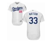 Los Angeles Dodgers #33 Tony Watson White Flexbase Authentic Collection MLB Jersey