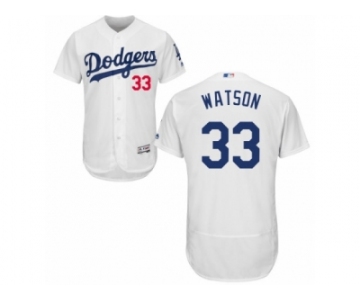 Los Angeles Dodgers #33 Tony Watson White Flexbase Authentic Collection MLB Jersey