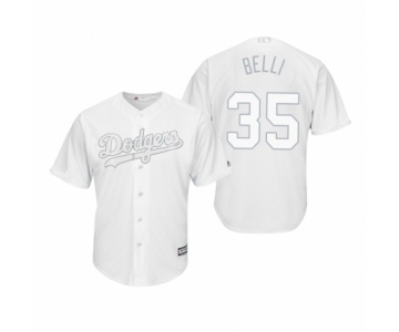 Los Angeles Dodgers #35 Cody Bellinger Belli White 2019 Players' Weekend Replica Jersey