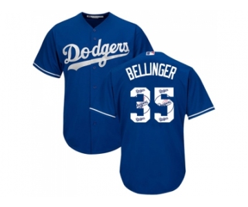 Los Angeles Dodgers #35 Cody Bellinger Blue Team Logo Fashion Stitched MLB Jersey