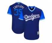 Los Angeles Dodgers #35 Cody Bellinger Codylove Authentic Navy Blue 2017 Players Weekend MLB Jersey