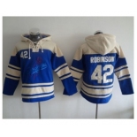 Los Angeles Dodgers #42 Jackie Robinson Blue Sawyer Hooded Sweatshirt MLB Hoodie