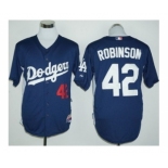 Los Angeles Dodgers #42 Jackie Robinson Navy Blue Cooperstown Stitched Baseball Jersey