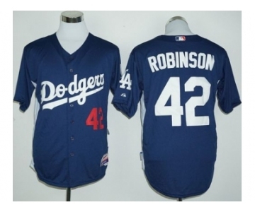 Los Angeles Dodgers #42 Jackie Robinson Navy Blue Cooperstown Stitched Baseball Jersey