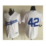 Los Angeles Dodgers #42 Jackie Robinson White New Cool Base Stitched Baseball Jersey