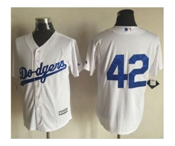 Los Angeles Dodgers #42 Jackie Robinson White New Cool Base Stitched Baseball Jersey