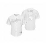 Los Angeles Dodgers #5 Corey Seager Seags White 2019 Players' Weekend Replica Jersey