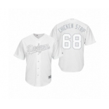 Los Angeles Dodgers #68 Ross Stripling Chicken Strip White 2019 Players' Weekend Replica Jersey