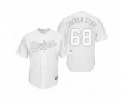 Los Angeles Dodgers #68 Ross Stripling Chicken Strip White 2019 Players' Weekend Replica Jersey