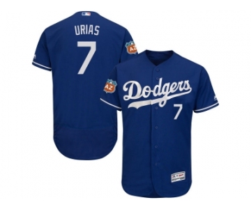 Los Angeles Dodgers #7 Julio Urias Blue Flexbase Authentic Collection Stitched MLB Jersey