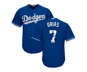 Los Angeles Dodgers #7 Julio Urias Blue Team Logo Fashion Stitched MLB Jersey