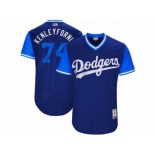 Los Angeles Dodgers #74 Kenley Jansen Kenleyfornia Authentic Navy Blue 2017 Players Weekend MLB Jersey