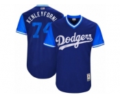 Los Angeles Dodgers #74 Kenley Jansen Kenleyfornia Authentic Navy Blue 2017 Players Weekend MLB Jersey