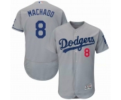 Los Angeles Dodgers #8 Machado Grdey Flexbase Authentic Collection Stitched Baseball Jersey