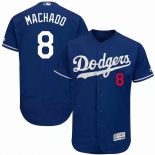 Los Angeles Dodgers #8 Machado blue Flexbase Authentic Collection Stitched Baseball Jersey