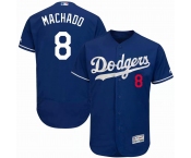 Los Angeles Dodgers #8 Machado blue Flexbase Authentic Collection Stitched Baseball Jersey