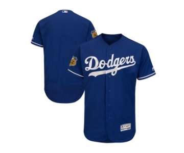 Los Angeles Dodgers Blank Blue 2017 Spring Training Flexbase Authentic Collection Stitched Baseball Jersey