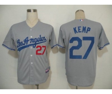 MLB Los Angeles Dodgers #27 Kemp Grey