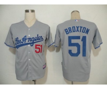 MLB Los Angeles Dodgers #51 Broxton Grey