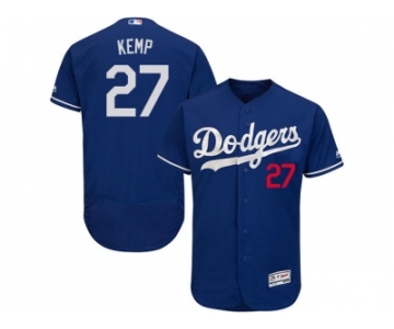 Men Los Angeles Dodgers #27 Matt Kemp Blue Flexbase Authentic Collection Stitched MLB Jersey