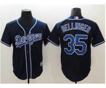 Men Los Angeles Dodgers #35 Cody Bellinger Navy Blue New Cool Base Stitched Baseball Jersey