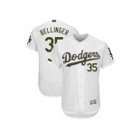 Men Los Angeles Dodgers #35 Cody Bellinger White Flexbase Authentic Collection 2018 Memorial Day Stitched MLB Jersey