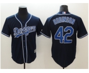 Men Los Angeles Dodgers #42 Jackie Robinson Navy Blue New Cool Base Stitched Baseball Jersey