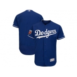 Men Los Angeles Dodgers Customized Majestic Royal 2018 Spring Training Flex Base Team Jersey