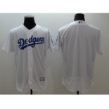 Men Los Angeles Dodgers blank Majestic white Flexbase Authentic Collection Player Jersey