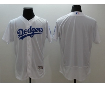 Men Los Angeles Dodgers blank Majestic white Flexbase Authentic Collection Player Jersey