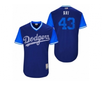 Men's 2017 Little League World Series Dodgers Luis Avilan #43 Avi Royal Jersey