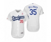 Men's Cody Bellinger Los Angeles Dodgers #35 White 2019 Mother's Day Flex Base Home Jersey