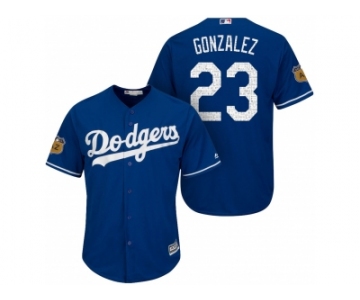 Men's Los Angeles Dodgers #23 Adrian Gonzalez 2017 Spring Training Cool Base Stitched MLB Jersey