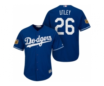 Men's Los Angeles Dodgers #26 Chase Utley 2017 Spring Training Cool Base Stitched MLB Jersey