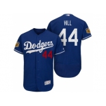 Men's Los Angeles Dodgers #44 Rich Hill 2017 Spring Training Flex Base Authentic Collection Stitched Baseball Jersey