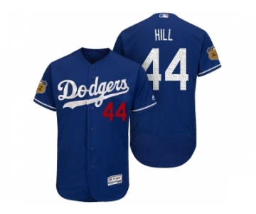 Men's Los Angeles Dodgers #44 Rich Hill 2017 Spring Training Flex Base Authentic Collection Stitched Baseball Jersey