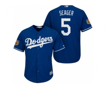 Men's Los Angeles Dodgers #5 Corey Seager 2017 Spring Training Cool Base Stitched MLB Jersey