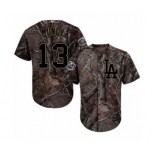 Men's Majestic Los Angeles Dodgers #13 Max Muncy Authentic Camo Realtree Collection Flex Base 2018 World Series MLB Jersey