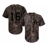 Men's Majestic Los Angeles Dodgers #16 Andre Ethier Authentic Camo Realtree Collection Flex Base MLB Jersey